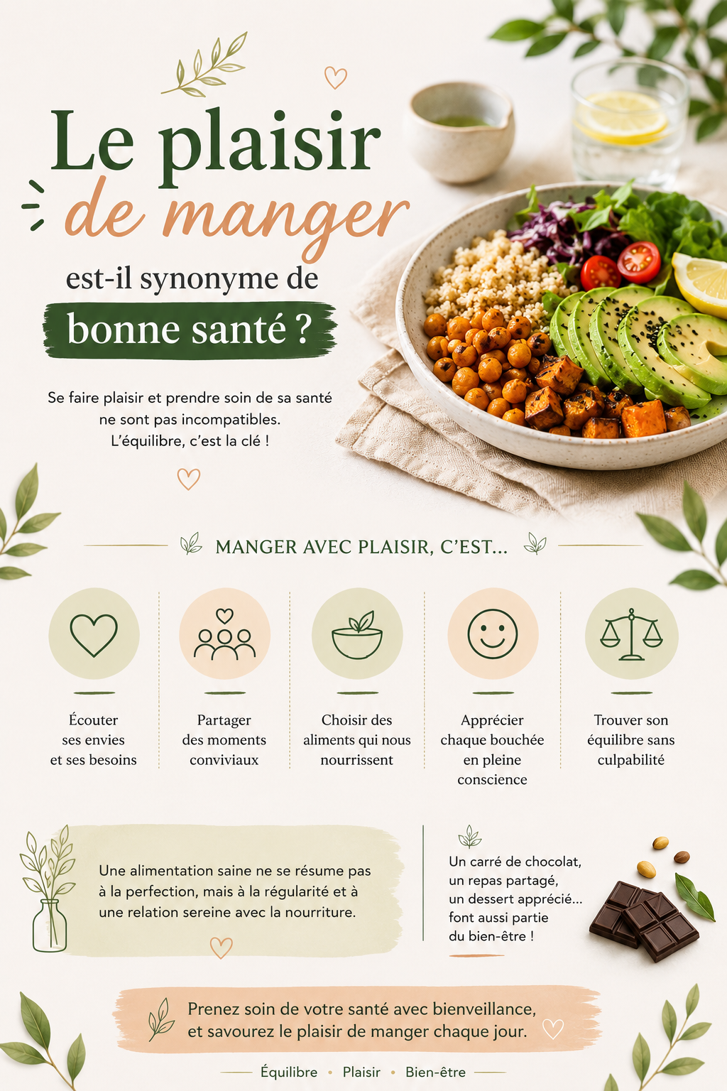 Le plaisir de manger est-il synonyme de bonne santé ?