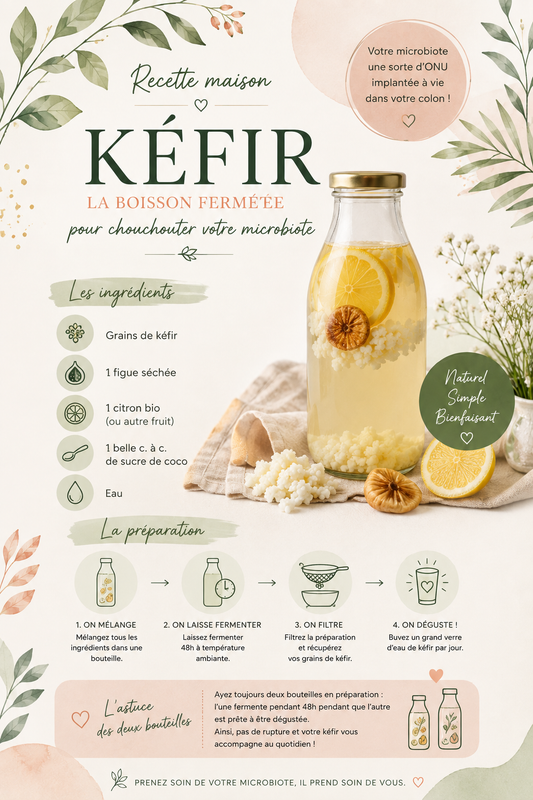 Kéfir maison : recette facile pour chouchouter son microbiote