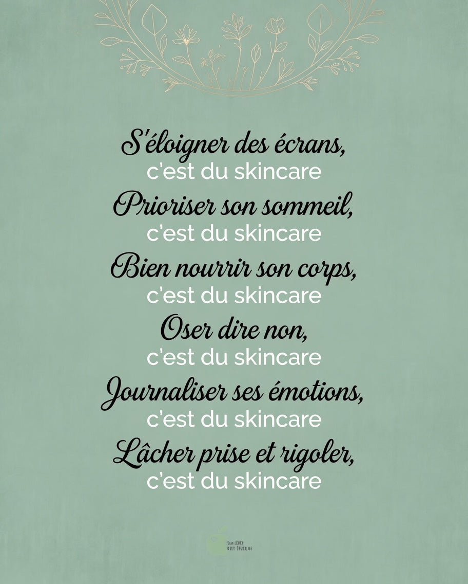 Le skincare ne se limite pas aux crèmes