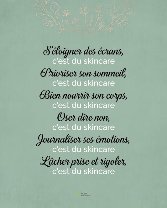 Le skincare ne se limite pas aux crèmes