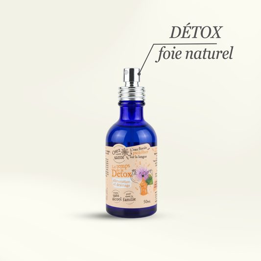 Hydrolat naturel pour détox, complément alimentaire santé et bien-être, purification douce